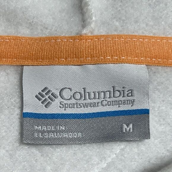 Columbia PFG Hoodie Women’s M Fleece Sweatshirt White Anglers Club Fishing NWT - Picture 4 of 15